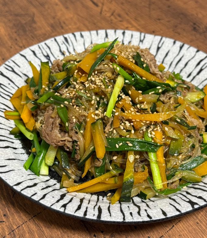 夏野菜のチャプチェ-レシピのメイン写真