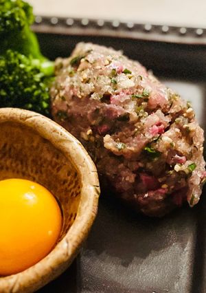 鯵のなめろう風ユッケ-レシピのメイン写真