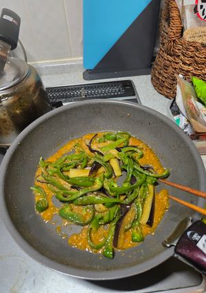 茄子とピーマンの味噌炒め-レシピのメイン写真