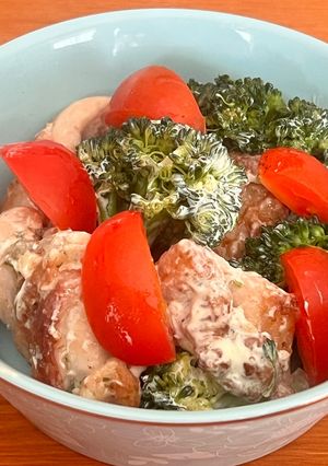 簡単♡ブロッコリーと鶏肉のごちそうサラダ-レシピのメイン写真