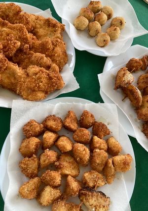 満足！鶏胸肉と野菜➕スイーツ揚げ物-レシピのメイン写真