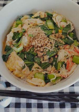 簡単カニカマ丼-レシピのメイン写真