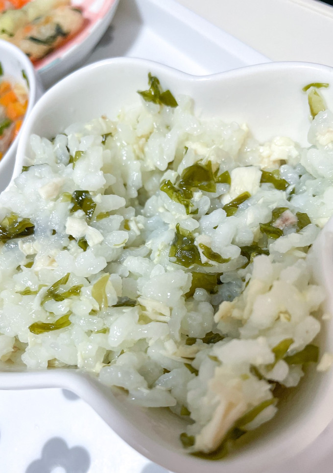 【離乳食】ささみとわかめのごはん-レシピのメイン写真