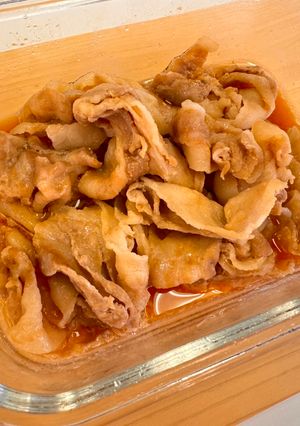 レンジで完結！豚バラ甘辛煮-レシピのメイン写真