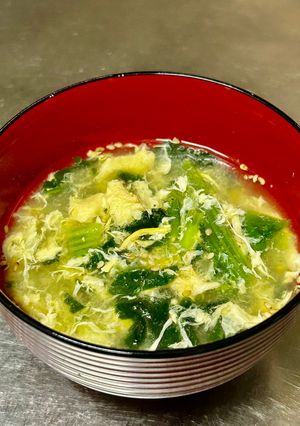 ほうれん草と卵の春雨スープ-レシピのメイン写真