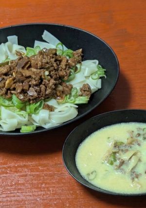 盛岡じゃじゃ麺　と　〆のちーたんたん-レシピのメイン写真