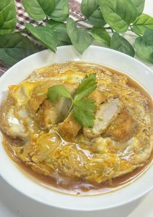 麺つゆで簡単カツとじ😋ヒレカツ丼🍲-レシピのメイン写真
