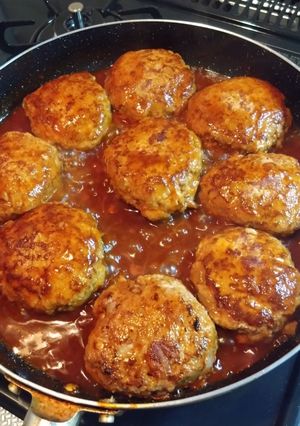 わが家のハンバーグ-レシピのメイン写真