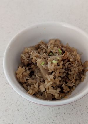 アメリカ・ツナえのきの醤油麹炊き込みご飯-レシピのメイン写真