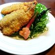 青梅塩麹漬け鰺フライ