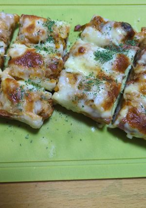 ミートソースとポテトのちくわボード-レシピのメイン写真