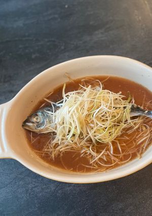 レンジで簡単✴︎丸ごと鯵の蒸し料理-レシピのメイン写真