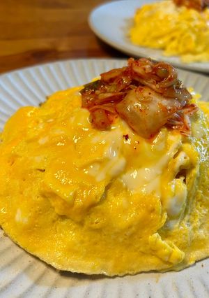 たまごのせ豚キムチチャーハン♪-レシピのメイン写真