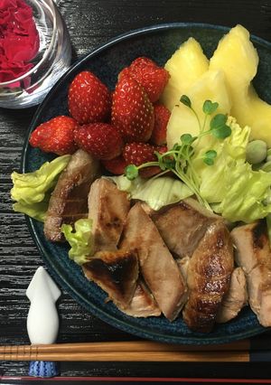 カラフルお刺身照り焼き-レシピのメイン写真