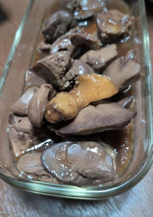 臭みゼロ！とろツヤとり肝の甘辛生姜煮-レシピのメイン写真