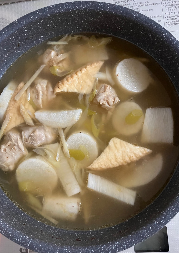 簡単！鶏と厚揚げと長芋の生姜スープ煮-レシピのメイン写真