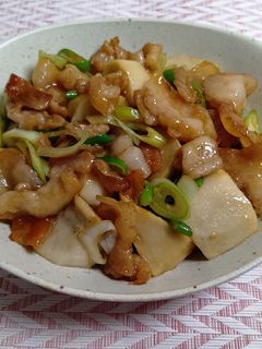 豚バラと里芋の甘辛炒め-レシピのメイン写真