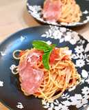 田中家の和えるだけ冷製トマトパスタ２
