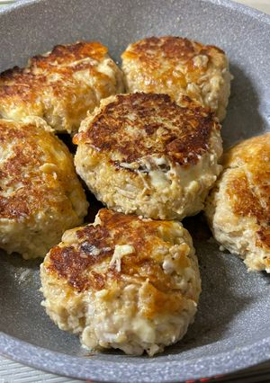 豚肉とエノキダケのハンバーグ-レシピのメイン写真