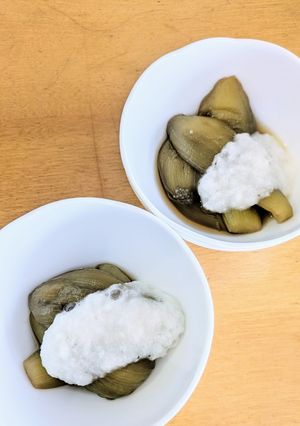 ナスの煮びたし　とろろがけ-レシピのメイン写真