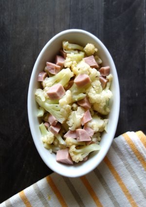 レンジで★カリフラワーの魚ニソ白だし和え-レシピのメイン写真