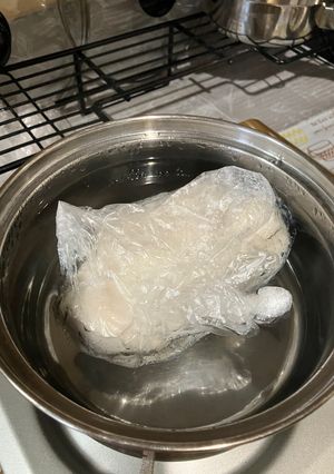 重曹で柔らかサラダチキン（湯せん）覚書-レシピのメイン写真