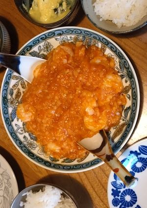 【覚え書き】辛さ控えめエビチリ-レシピのメイン写真