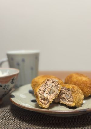 れんこん入りシャキシャキメンチカツ-レシピのメイン写真