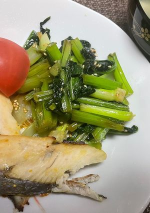 小松菜炒め-レシピのメイン写真
