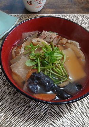 キクラゲ入り御雑煮-レシピのメイン写真