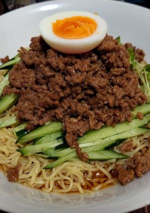 超簡単！肉味噌たっぷり冷やし中華！！-レシピのメイン写真