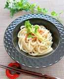 市販のソースで簡単★たらこうどん