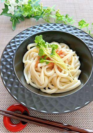 市販のソースで簡単★たらこうどん-レシピのメイン写真