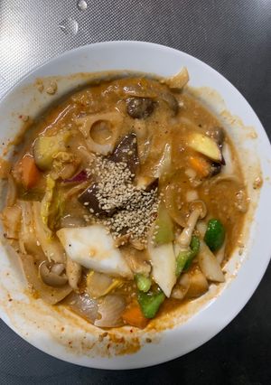 お一人様ピリ辛クリーム根菜たっぷり野菜炒-レシピのメイン写真
