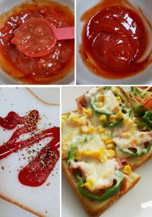 混ぜるだけ♪即席ピザソース*ピザトースト-レシピのメイン写真