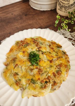納豆のチーズチヂミ-レシピのメイン写真