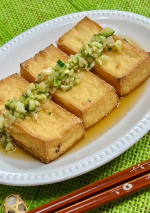 サクッと厚揚げの生姜ダレ♪-レシピのメイン写真