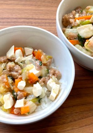 【離乳食９か月～】豆腐入り中華丼-レシピのメイン写真