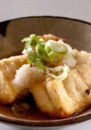 揚げ出し豆腐(焼き揚げ)・3倍麺つゆ☆-レシピのメイン写真