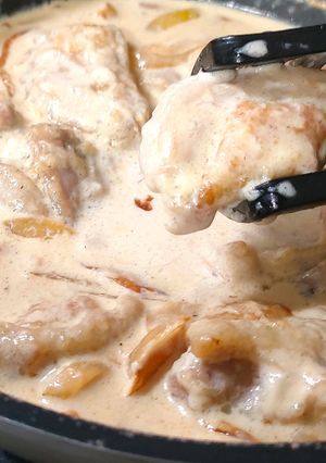 【試行錯誤の】鶏肉のクリーム煮-レシピのメイン写真