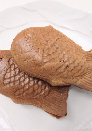 ♬米粉&塩麹の抹茶&ゆで小豆のたい焼き♬-レシピのメイン写真