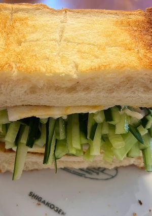 きゅうり１本玉子焼サンド-レシピのメイン写真