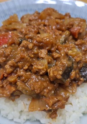 夏野菜たっぷりひき肉カレー-レシピのメイン写真