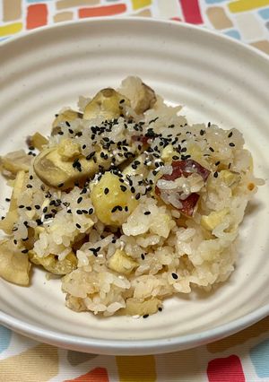 超簡単☆栗とさつまいものごはん♪♪-レシピのメイン写真