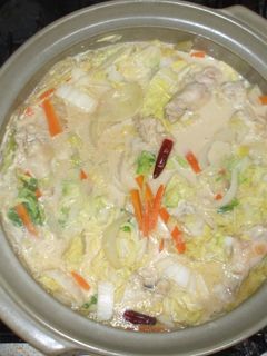 味噌豆乳鍋♪簡単豆乳味噌鍋ダイエット-レシピのメイン写真