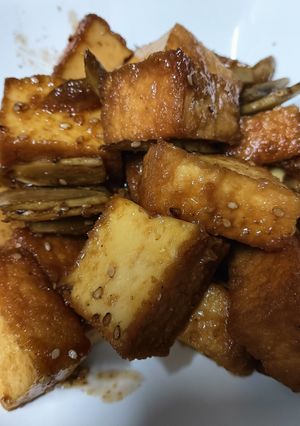 ごぼうと厚揚げの甘辛ごま炒め-レシピのメイン写真