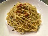 鮭と刻み海苔の和風パスタ！