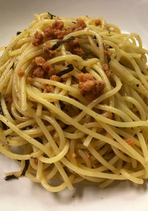 鮭と刻み海苔の和風パスタ！-レシピのメイン写真