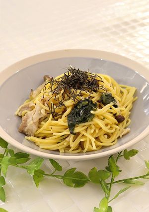 レンジで☆和風きのこスパゲッティ-レシピのメイン写真