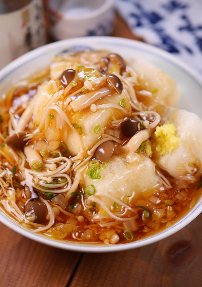 きのこと白菜のあんかけ揚げ出し豆腐🤤-レシピのメイン写真